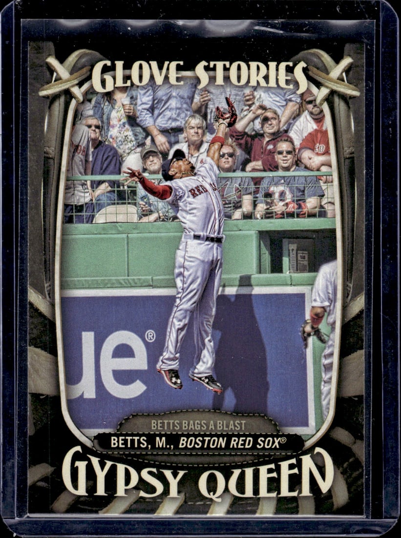 Mookie Betts Glove Stories 2016 Topps Gypsy Queen #GS-7 Red Sox, Dodgers: Topps Baseball MLB Trading & Sports Cards, Sports Cards for Sale Near Me, World Series & Hall of Fame Players Memorabilia, Refractors, X-Fractors, Numbered, SP, SSP, Valuable Auction Memorabilia Lots