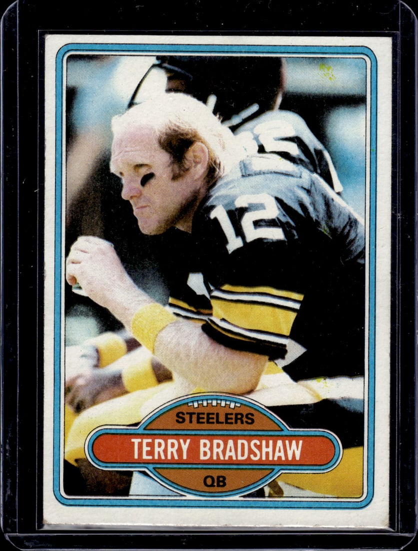 Terry Bradshaw 1980 Topps #200 Pittsburgh Steelers (1 of 2)