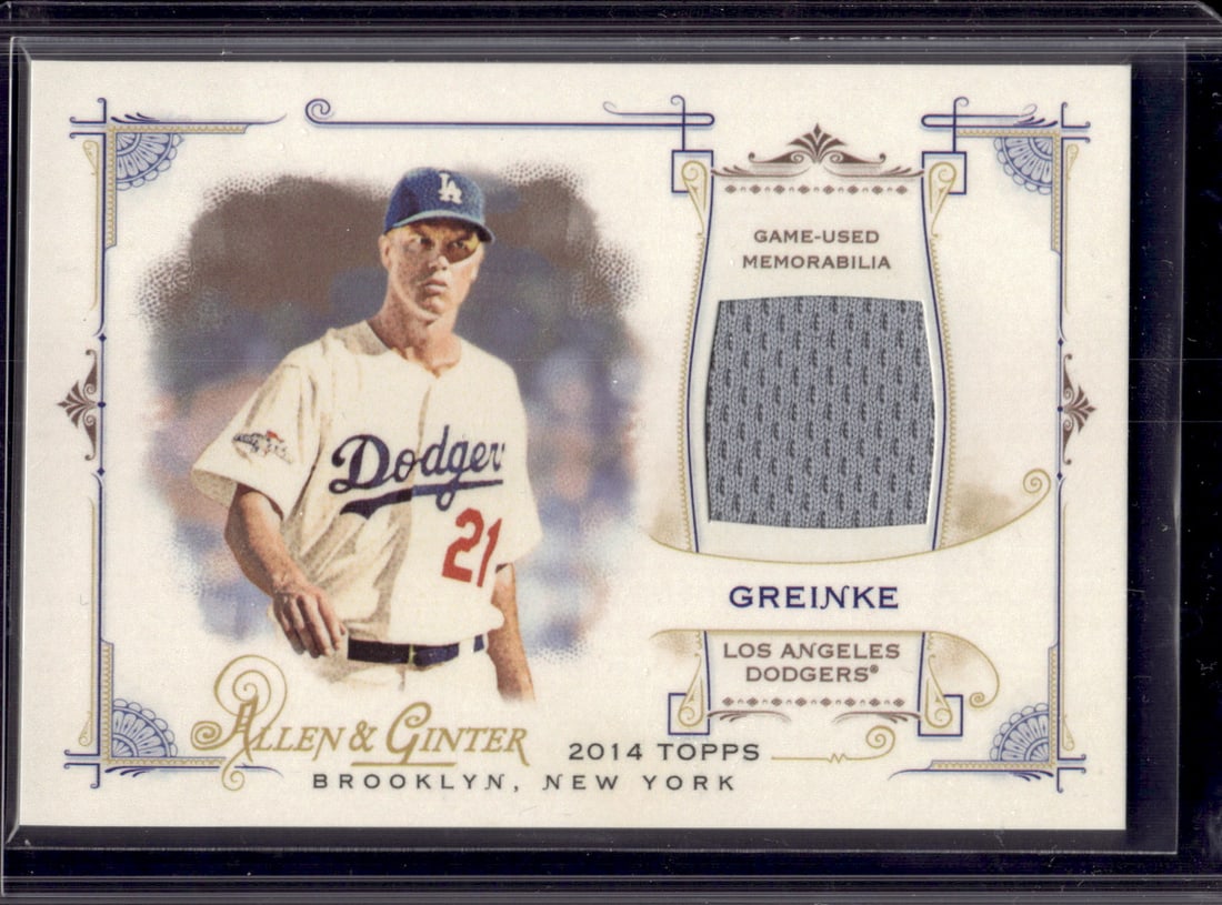 Zack Greinke Game Used Patch 2014 Allen & Ginter #FRB-ZG Kansas City Royals: Topps Baseball MLB Trading & Sports Cards, Sports Cards for Sale Near Me, World Series & Hall of Fame Players Memorabilia, Refractors, X-Fractors, Numbered, SP, SSP, Valuable Auction Memorabilia Lots