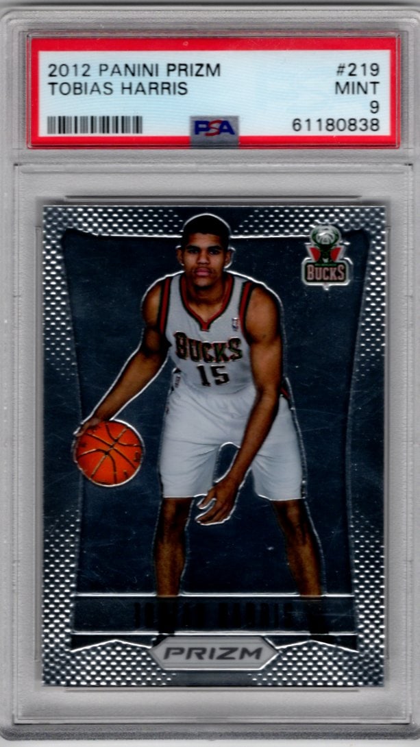 Tobias Harris Rookie Card 2012-13 Panini Prizm #219 PSA 9 Bucks, Pistons (1 of 2)
