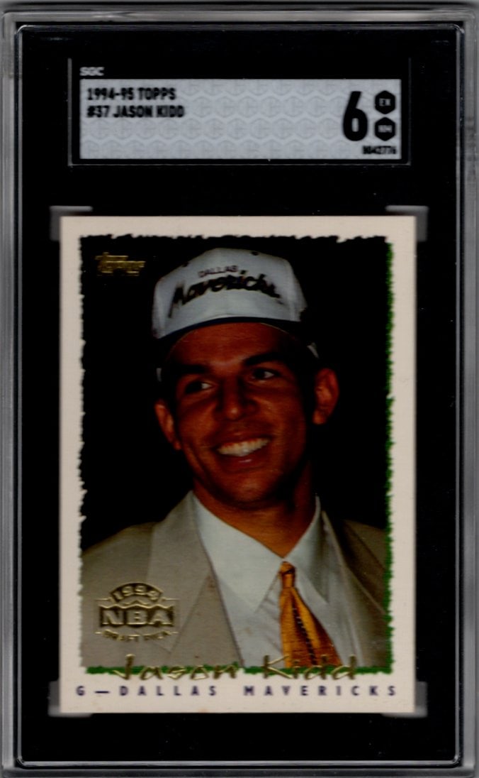Jason Kidd Rookie Card 1994-95 Topps #37 SGC 6 Dallas Mavericks (1 of 2)