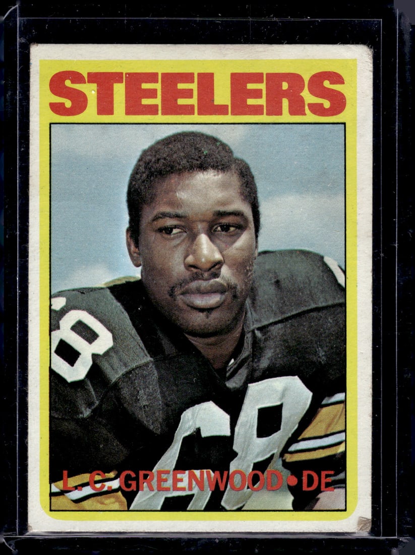 LC Greenwood Rookie Card 1972 Topps #101 Pittsburgh Steelers (1 of 2)