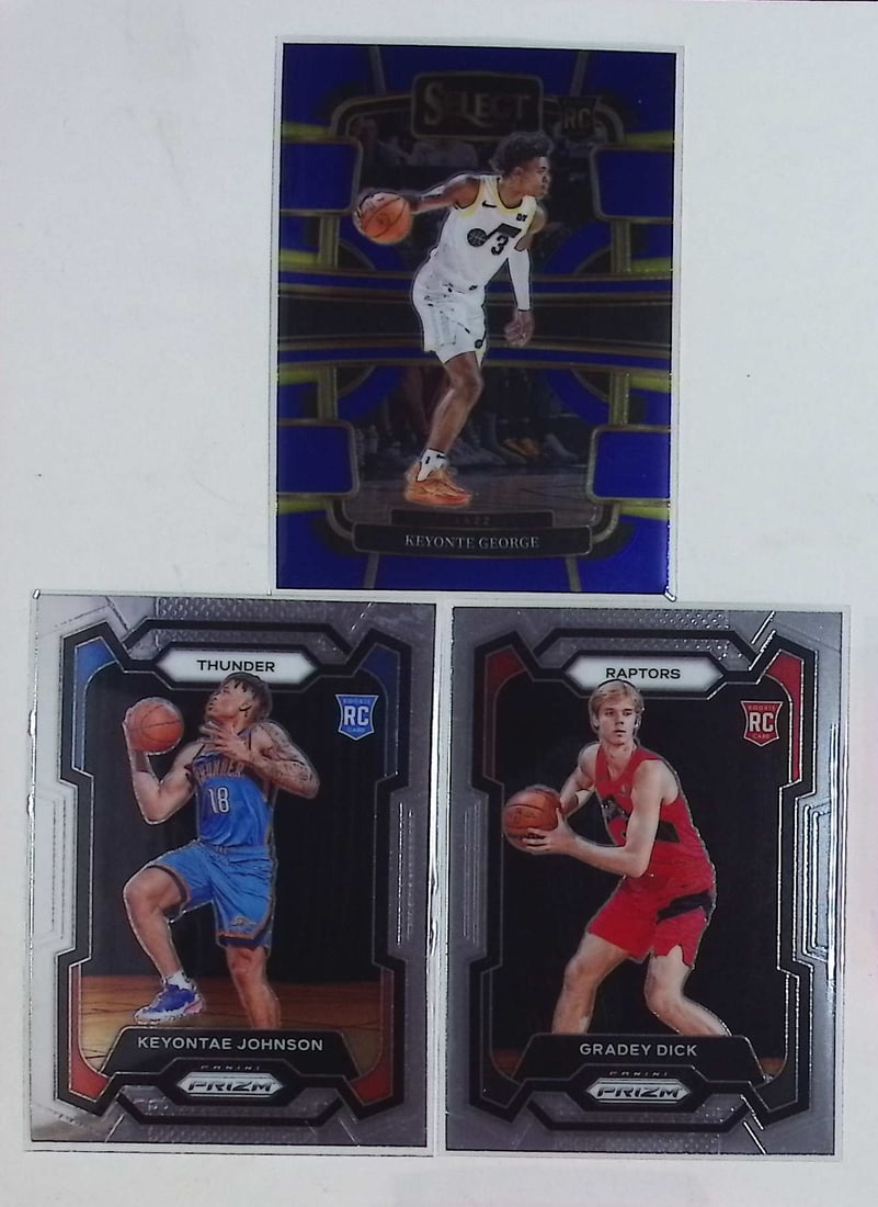 Rookie NBA Cards: Keyonte George, Grade Dick, & Keyontae Johnson Panini Prizm & Select (1 of 2)