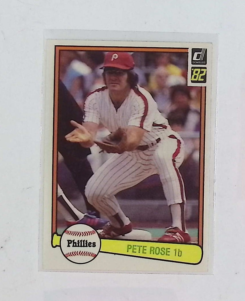 Pete Rose 1982 Donruss #168 Philadelphia Phillies MLB Trading Card (1 of 2)
