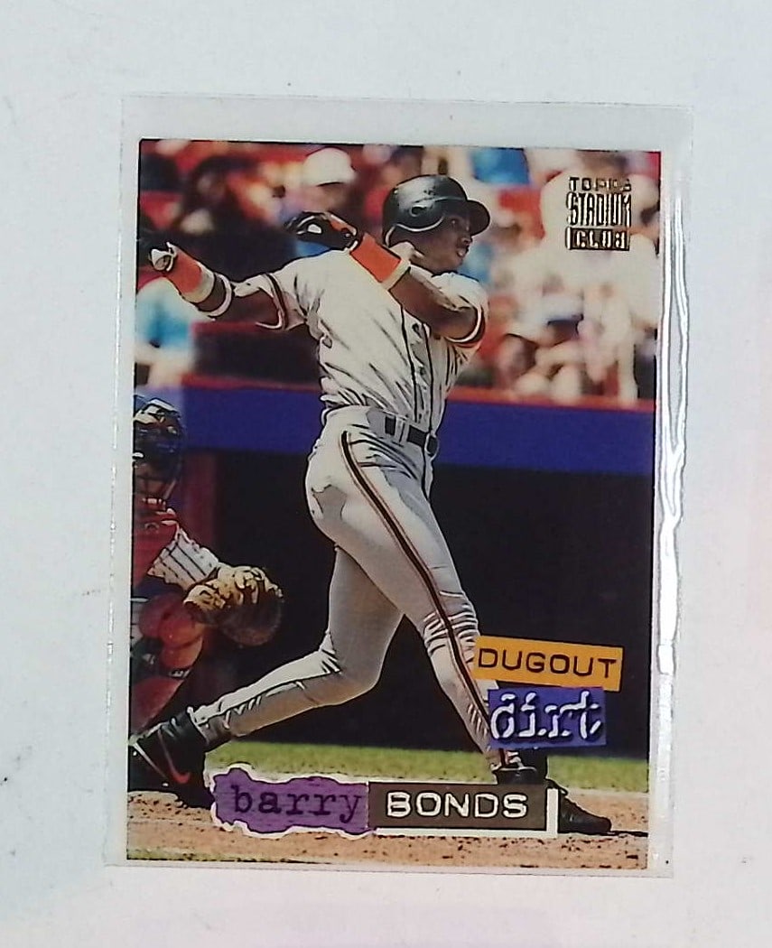 Barry Bonds "Dugout Dirt" 1994 Topps Stadium Club #6 of a Set of 12 San Francisco Giants (1 of 2)