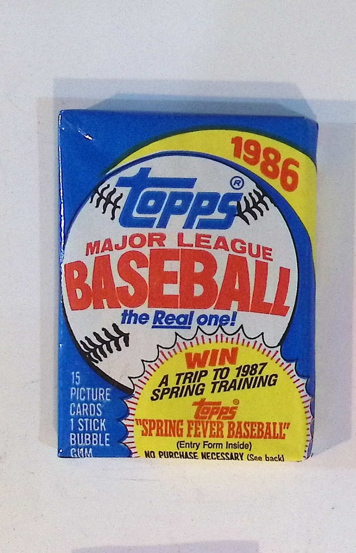 1986 Topps Series 1 Vintage Baseball Cards Retail Box Wax Pack Sports Card (1 of 1)