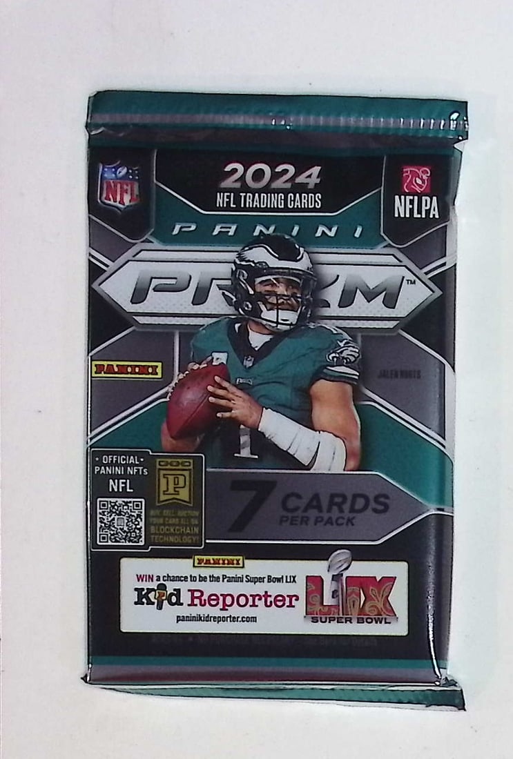2024-25 Panini Prizm Football Cards Mega Box Pack Sports Cards Jayden Daniels: Panini Rookie Football NFL Trading & Sports Cards, Rookie Cards in This Set are Jayden Daniels, Bo Nix, Drake Maye, Marvin Harrison, Jr, JJ McCarthy, Football & Sports Cards for Sale Near Me, Silver,
