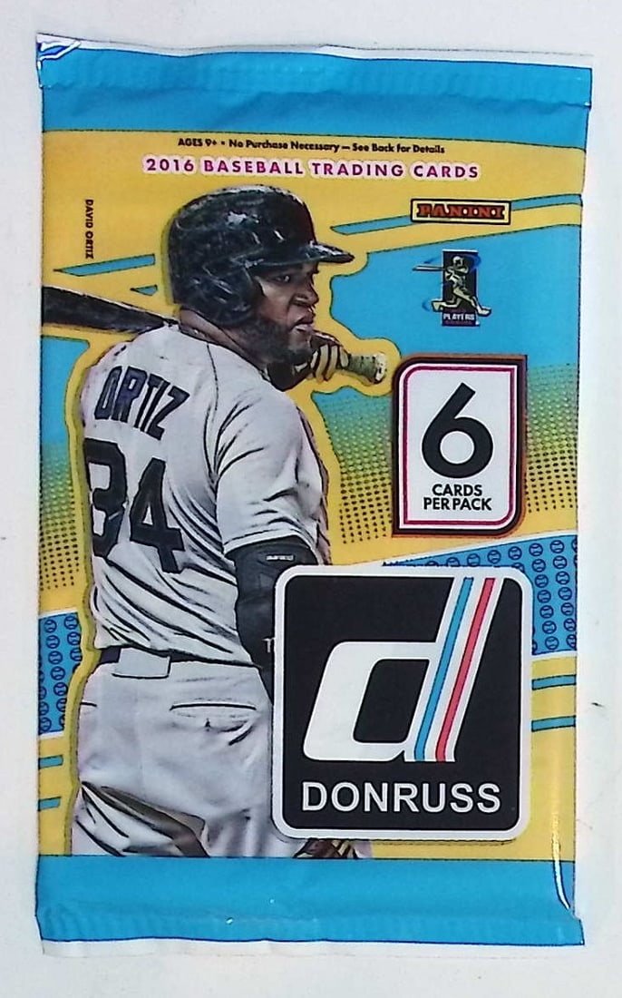 2016 Donruss Baseball Retail Box Pack - MLB Sports Trading Cards: Donruss Baseball MLB Trading Cards, Rookie Cards, Sports Cards for Sale Near Me, Hall of Fame & World Series Champion Players, Mike Trout, Mookie Betts, Aaron Judge, Auction Lots for sale near me