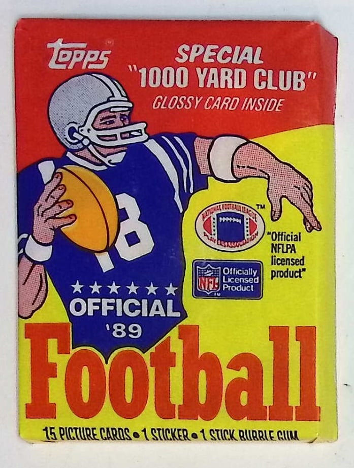 1989 Topps Series 1 Football Retail Box Pack (1 of 1)