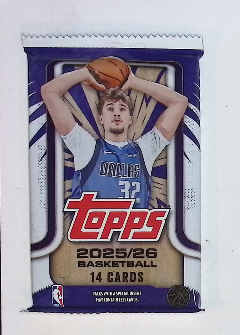 2025-26 Topps Basketball Card MEGA BOX PACK - RC'S: Cooper Flagg, Kon Kneuppel, VJ Edgecombe (1 of 1)