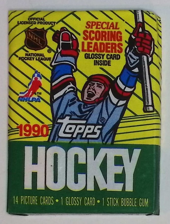1990 Topps Vintage Hockey Cards Retail Box Wax Pack Sports Cards Wayne Gretzky: 1990 Topps Vintage Hockey Card Retail Box Wax Pack, Sports Cards, Brett Hull, Ray Bourque, Patrick Roy, Mario Lemieux, Wayne Gretzky, NHL Trading Cards, Stanley Cup, NHL Hall of Fame Player Trading Ca