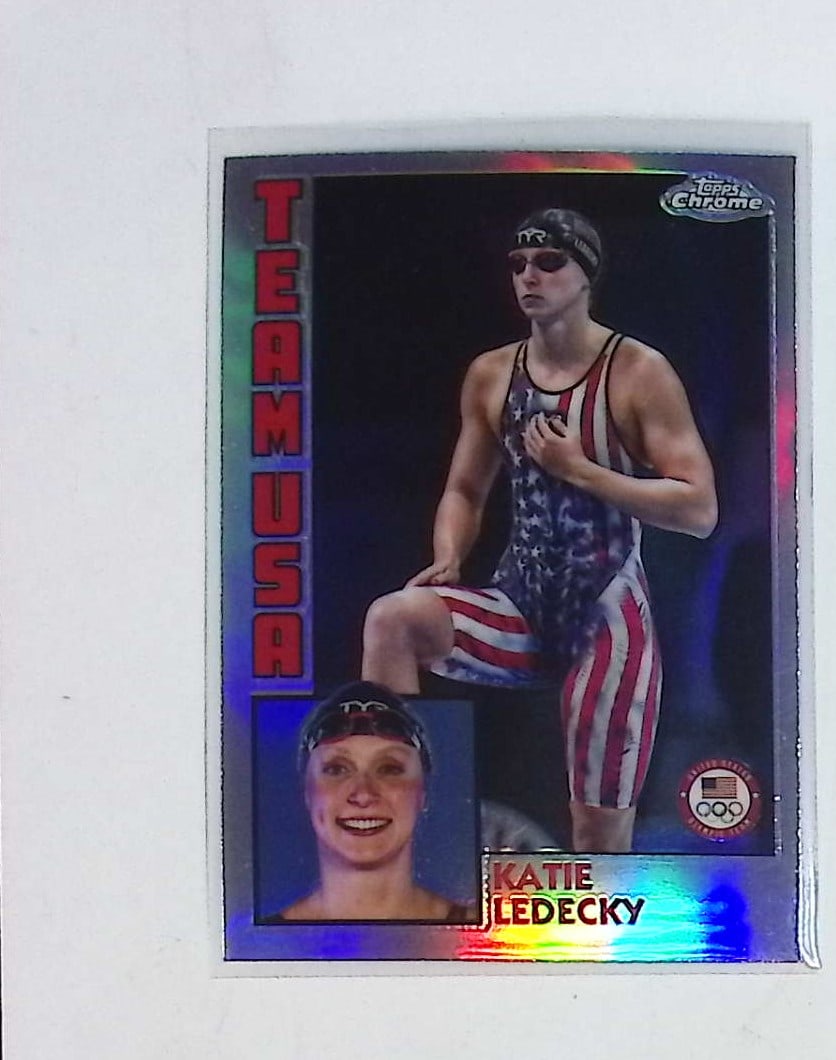Katie Ledecky Refractor 2024 Topps Chrome US Olympic & Paralympic Team 84T-1: Topps Baseball MLB Trading & Sports Cards, Sports Cards for Sale Near Me, World Series & Hall of Fame Players Memorabilia, Refractors, X-Fractors, Numbered, SP, SSP, Valuable Auction Memorabilia Lots