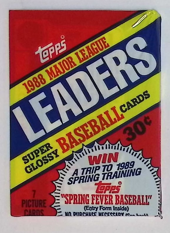 1988 Topps Major League Leaders Super Glossy Vintage Baseball Cards Retail Box Wax Pack Mini Cards: Topps Vintage Baseball Rookie MLB Trading & Sports Cards, Gary Carter, Nolan Ryan, Orel Hersheiser, Don Mattingly, Mike Schmidt Philadelphia Phillies, Old Baseball Cards for Sale Near Me, World Series