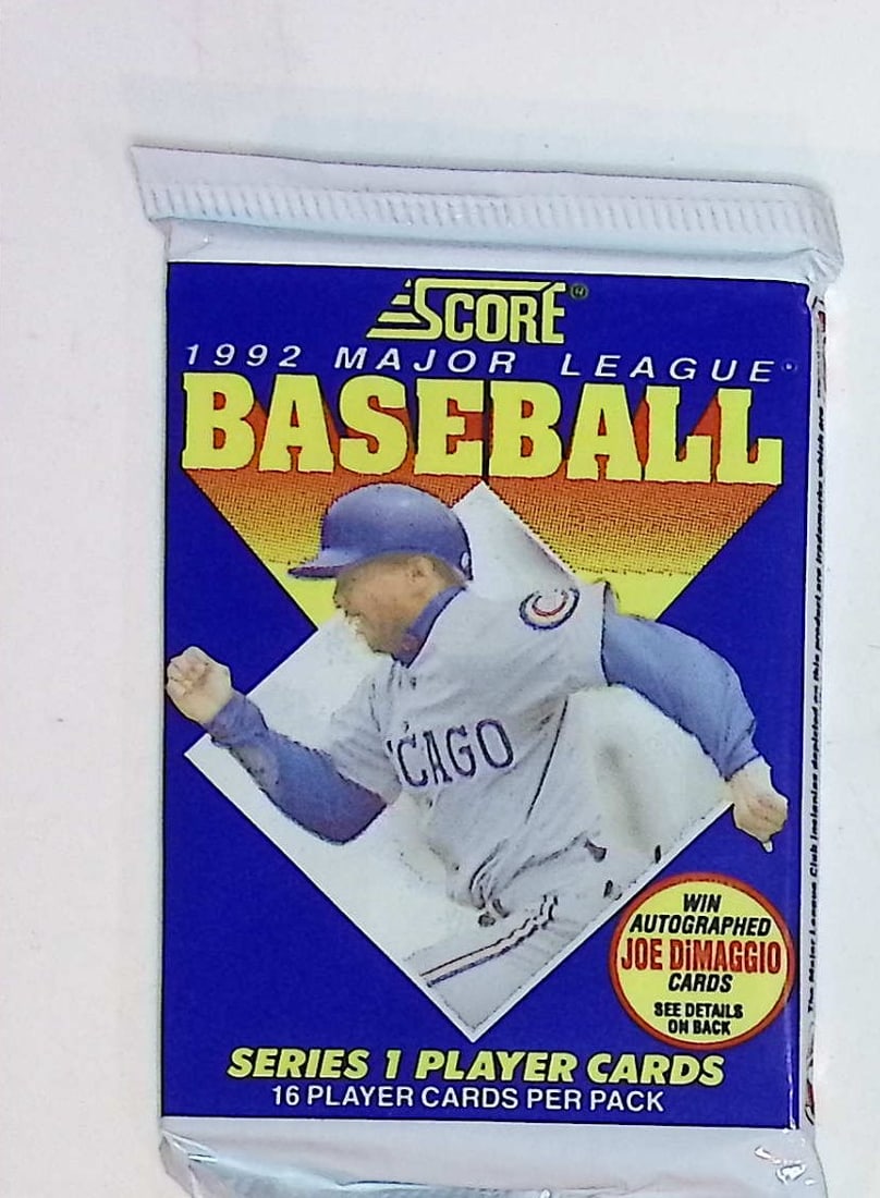 1992 Score Series 1 Vintage Baseball Cards Retail Box Pack, Sports Cards: Score Valuable Vintage Rookie Baseball MLB Trading Cards, Old Sports Cards for Sale Near Me, Joe DiMaggio, Mickey Mantle, Stan Musial Autograph, & Carl Yastrzemski Autographs, Auction Memorabilia Lots