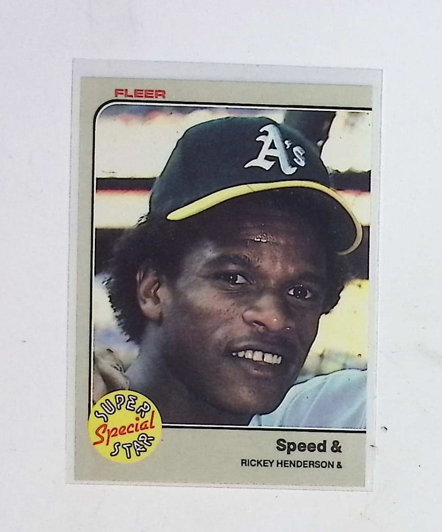Rickey Henderson Super Star Special Insert 1983 Fleer #646 Vintage Baseball Card (1 of 2)