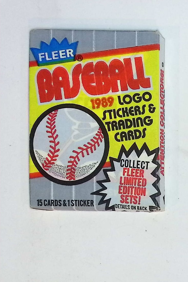 1989 Fleer Baseball Series 1 Retail Box Wax Pack - Billy Ripken Error Card Year (1 of 1)