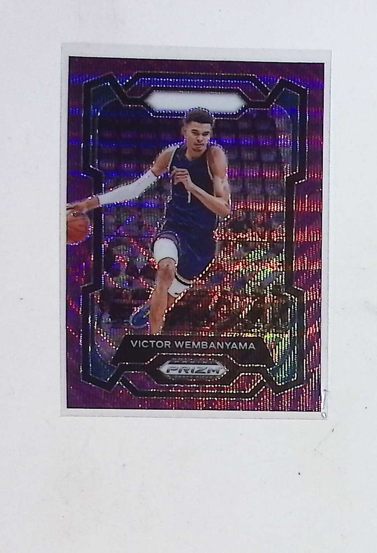 Victor Wembanyama Purple Wave Prizm Variation 2024 Panini Prizm Draft Picks #99 (1 of 2)