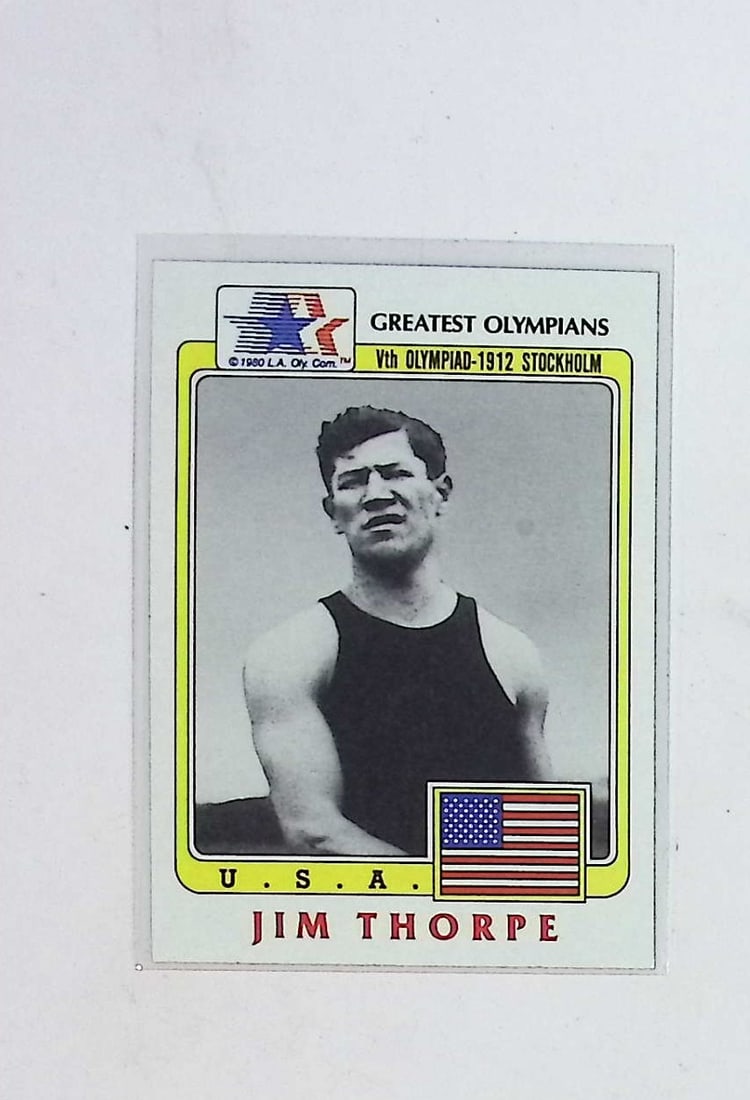 Jim Thorpe History's Greatest Olympians 1983 Finders Image International #37 (1 of 2)