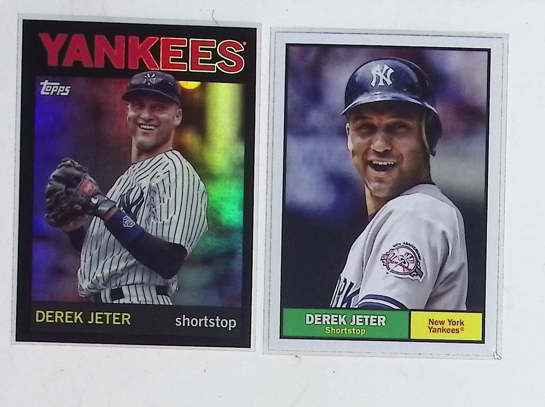 Derek Jeter Black Refractor Variation 2025 Topps Archives & 2024 Topps Archives #55 (1 of 2)