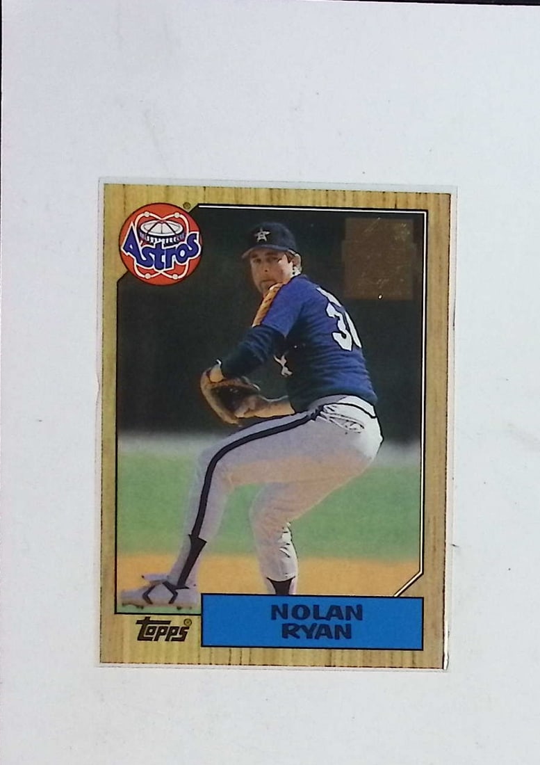 Nolan Ryan 1987 Topps #757 Vintage Hall of Fame Astros Pitcher (1 of 2)