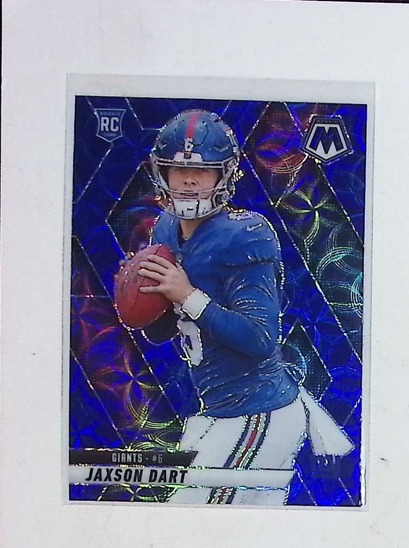 Jaxson Dart Blue Scope Rookie Card 2025 Panini Mosaic #362 NY Giants (1 of 2)