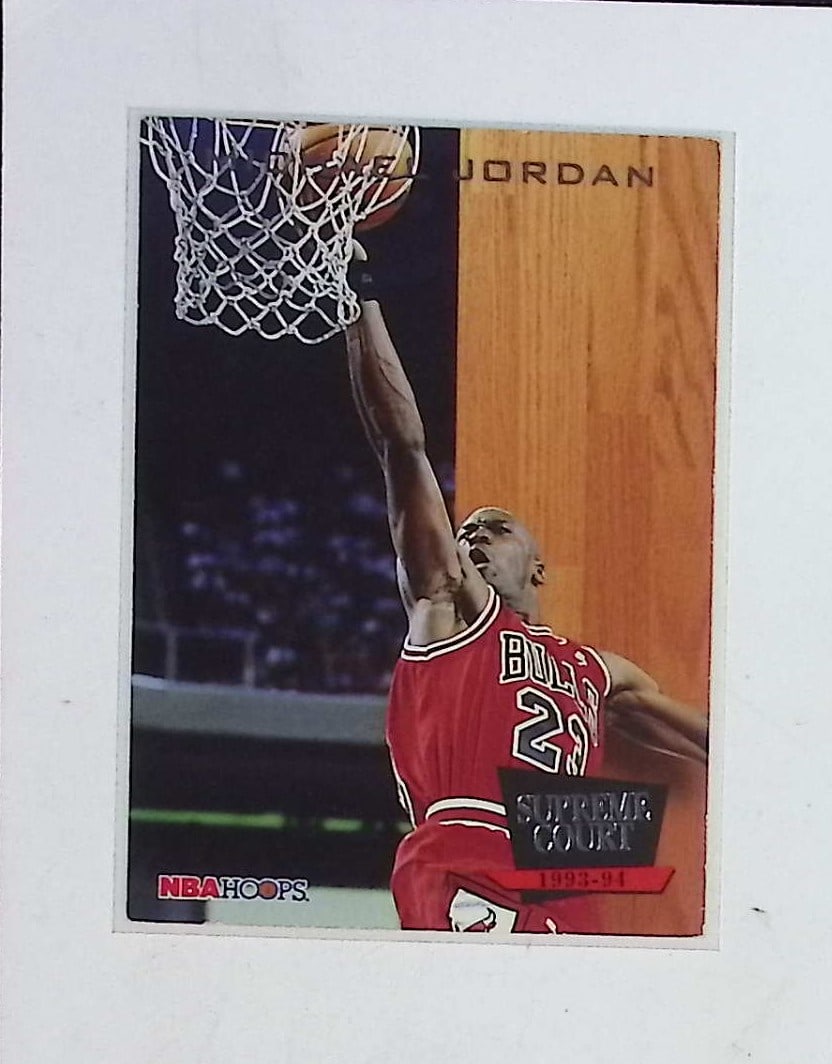 Michael Jordan Supreme Curt Insert 1993 NBA Hoops #SC11 Chicago Bulls Tarheels (1 of 2)