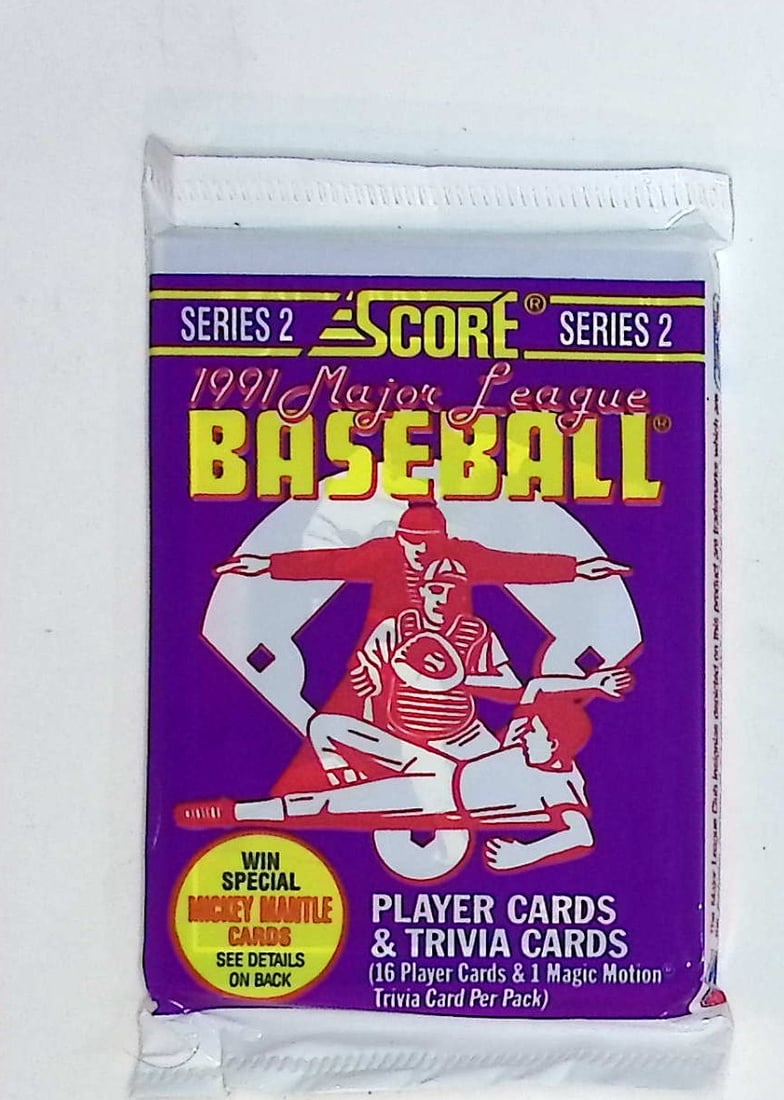 1991 Score Series 2 Vintage Baseball Card Retail Box Pack, Sports Cards: Score Valuable Vintage Rookie Baseball MLB Trading Cards, Old Sports Cards for Sale Near Me, Bo Breaker, Ken Griffey, Jr. Dream Team & Rifleman, Don Mattingly, World Series & Hall of Fame Players, Coo