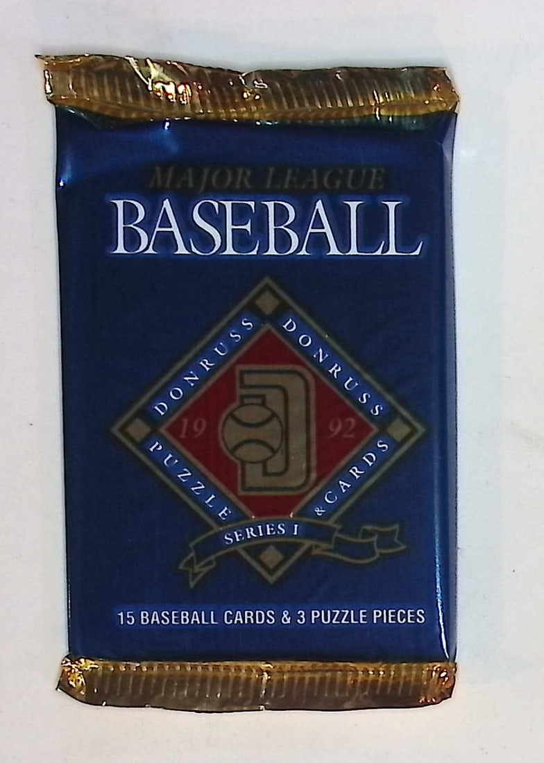 1992 Donruss Vintage Series 1 Baseball Card Retail Box Wax Pack: Vintage Valuable Donruss Baseball MLB Trading & Sports Cards, Robin Yount, George Brett, Rickey Henderson, Nolan Ryan, Old Sports Cards for Sale Near Me, World Series & hall of Fame Players, Auction M
