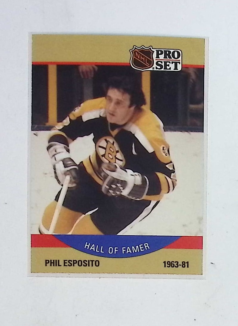 Phil Esposito Hall of Famer Insert 1990 Pro Set #403 Vintage NHL Trading Card (1 of 2)