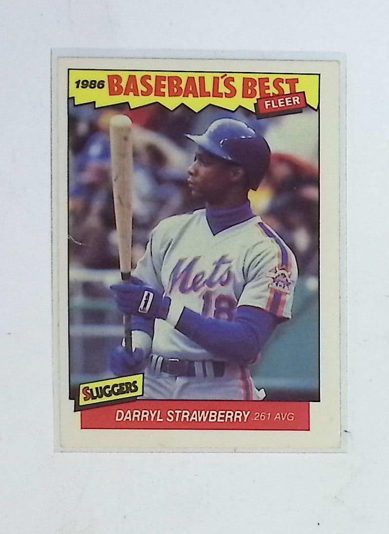Darryl Strawberry Baseball's Best Sluggers Insert 1987 Fleer #38 of a Set of 44 Mets (1 of 2)