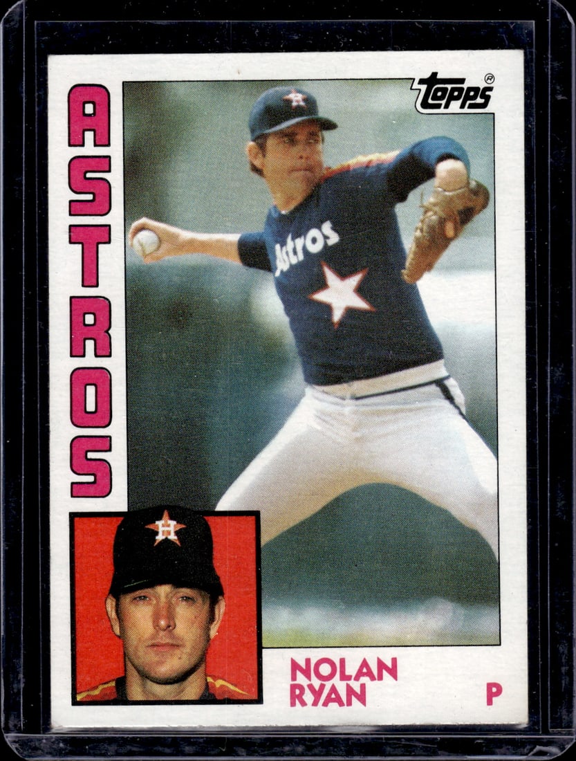 Nolan Ryan 1984 Topps #470 Stain on Back See Pictures (1 of 2)