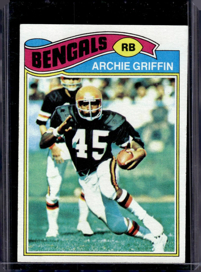 Archie Griffin Rookie Card 1977 Topps #269 Bengals: Topps Football NFL Trading Sports Cards, Sports Cards for Sale Near Me, Super Bowl & Hall of Fame Player Cards, Resurgence, Composite, SP, SSP, Valuable Auction Memorabilia Lots For Sale On Line