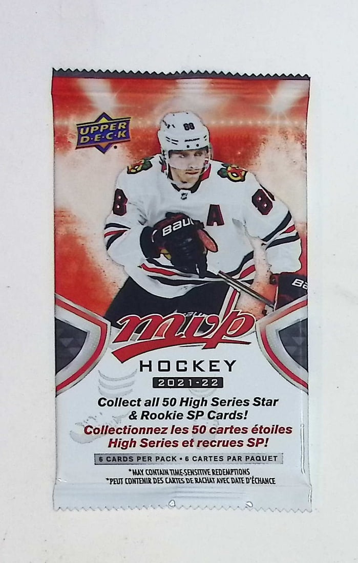 2021-22 Upper Deck MVP Hockey Cards High Series HOBBY BOX PACK Sports Cards (1 of 1)