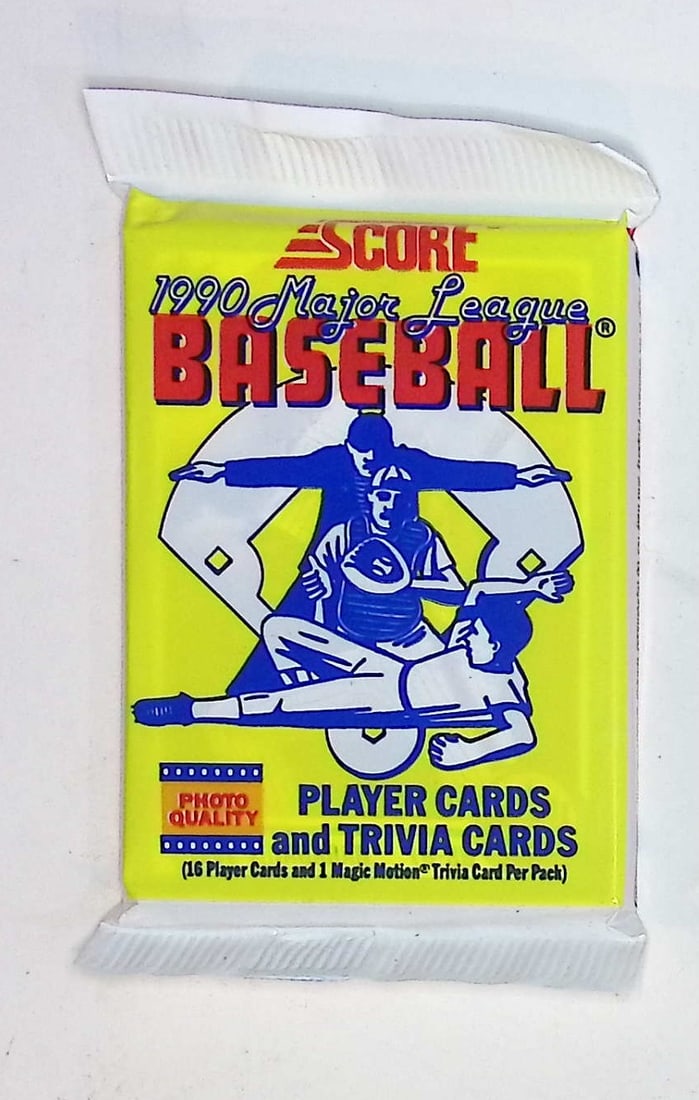 1990 Score Series 1 Vintage Baseball Cards Retail Box Pack Sports Cards: Score Valuable Vintage Rookie Baseball MLB Trading Cards, Sports Cards for Sale Near Me, Bo Jackson, Ken Griffey, Jr, Robin Yount, Nolan Ryan, Ryne Sandberg, New York Yankees, Chicago Cubs, Los Angele