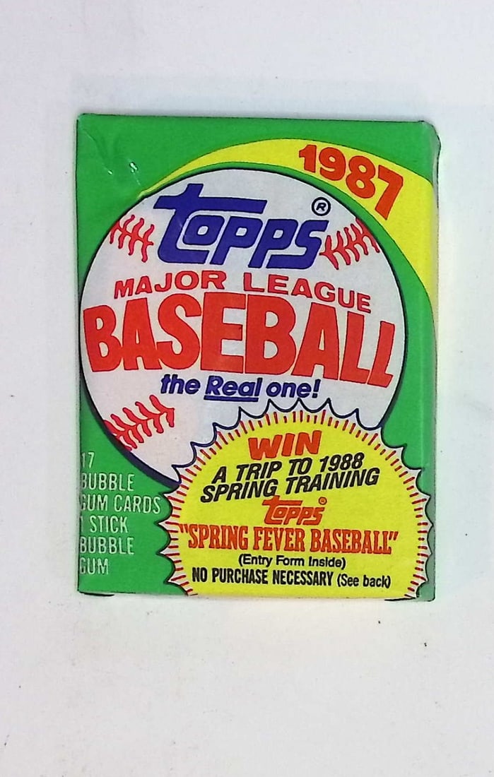 1987 Topps Series 1 Vintage Baseball Cards Retail Box Wax Pack Sports Card (1 of 1)