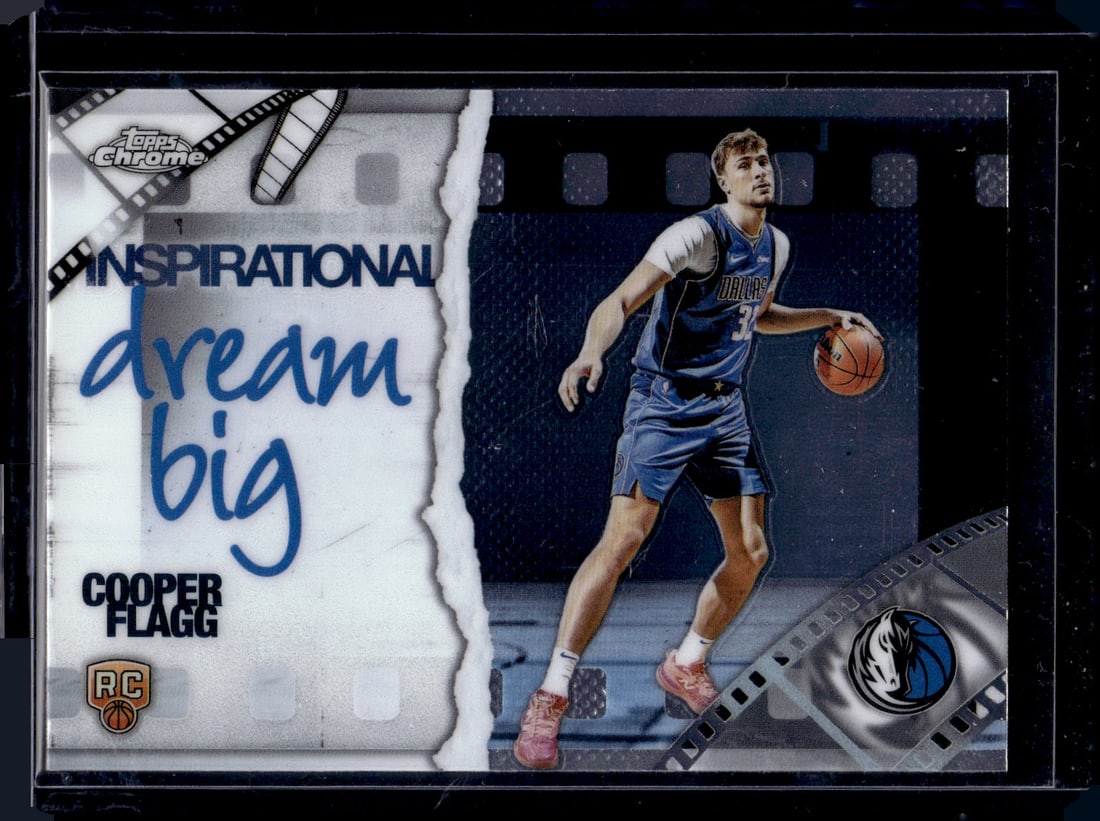 Cooper Flagg Rookie Card Inspirational 2025-26 Topps Chrome #IP-18 Dallas Mavericks: Topps Basketball NBA Trading & Sports Cards, Sports Cards for Sale Near Me, Chrome, Refractor, SP, SSP, Valuable Auction Memorabilia Lots Sold On Line, NBA Championship & Hall of Fame Player Cards