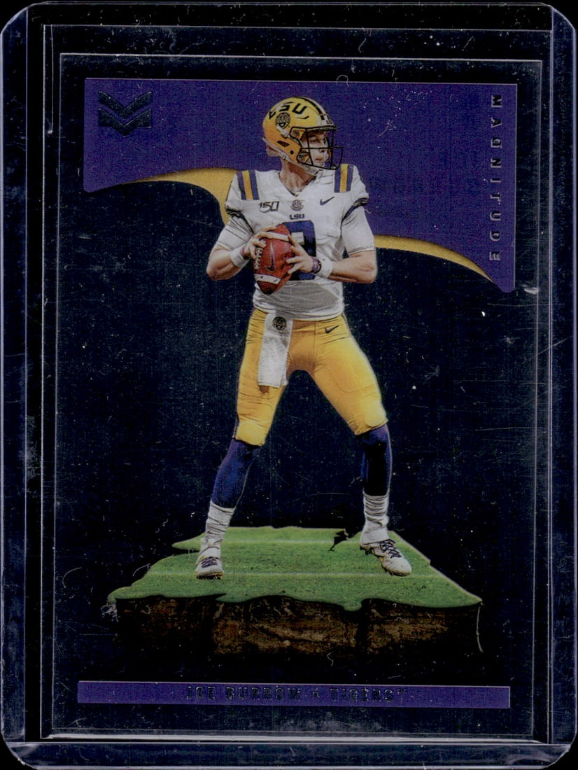 Joe Burrow Magnitude Acetate 2023 Chronicles Draft Picks #19 LSU Tigers, Bengals: Panini Select, Prizm, Mosaic, Contenders, Zenith, Phoenix, Illusions, Absolute, Rookie NFL Sports Trading Cards, SP, SSP, Cards, Football Cards for Sale Near Me, Superbowl & Hall of Fame Player Cards,