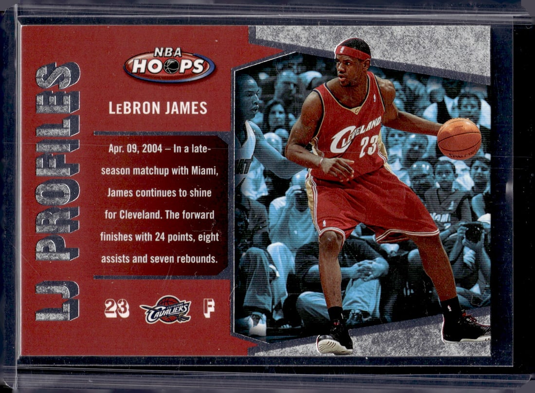 LeBron James 2005-06 Fleer LJ Profiles #LBJ-5 Cavaliers, Lakers (1 of 2)