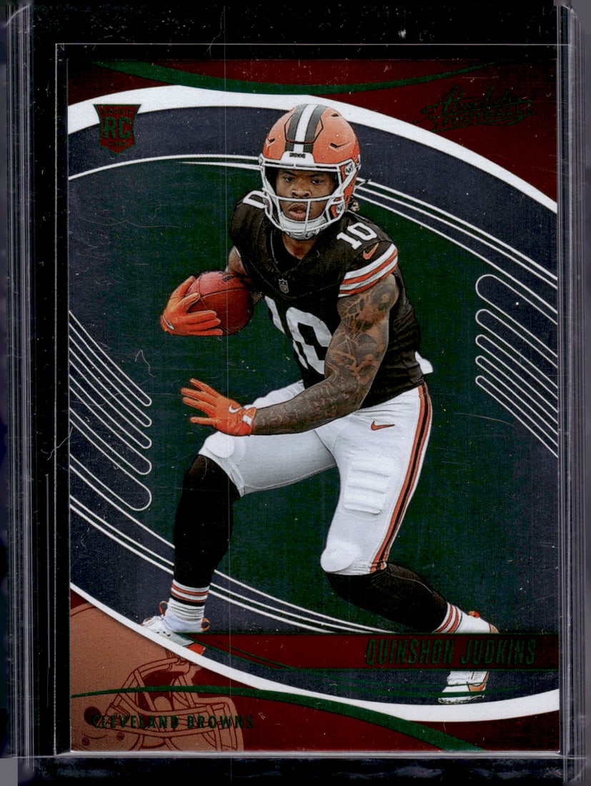 Quinshon Judkins Rookie Card Green 2025 Absolute #171 Cleveland Browns (1 of 2)