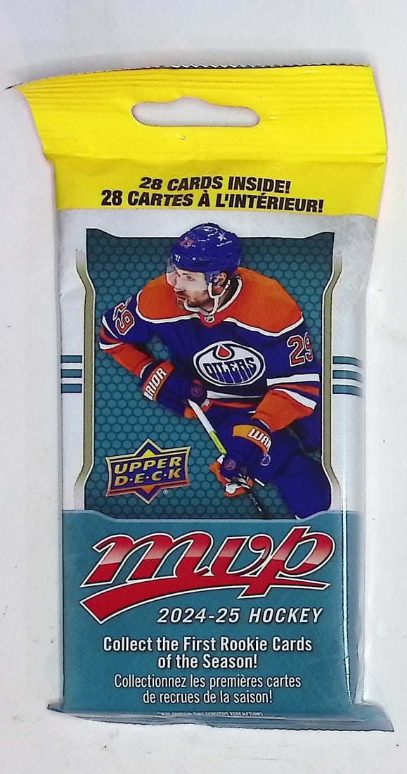 2024-25 Upper Deck MVP Hockey Cards HANGER VALUE FAT PACK Sports Cards: Upper Deck MVP Hockey NHL Trading & Sports Cards, Stanley Cup Winners & Hall of Fame Players, Connor McDavid, Alex Ovechkin, Sports Cards for Sale Near Me, Auction Lots for Sale on Line