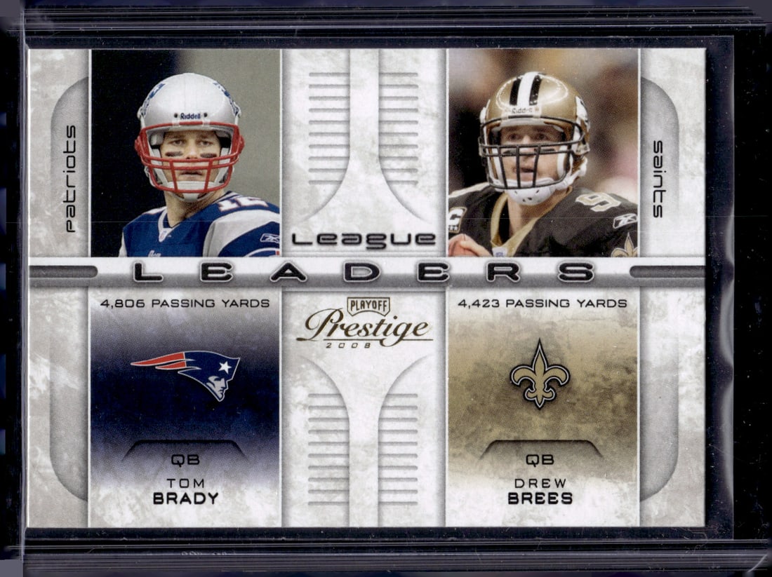 Tom Brady/Drew Brees League Leaders 2008 Playoff Prestige #LL-1 (1 of 2)