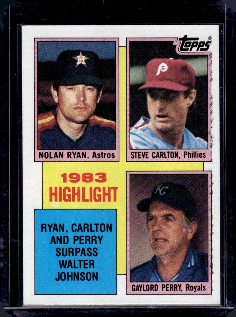 Nolan Ryan/Steve Carlton/Gaylord Perry 1984 Topps #4 (1 of 2)