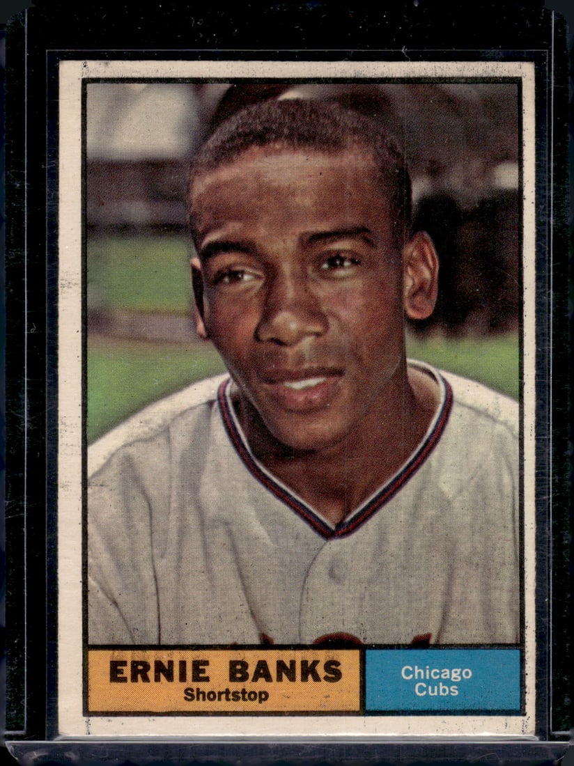 Ernie Banks 1961 Topps #350 Marks on Surface See Pictures. Vintage Baseball Card (1 of 2)