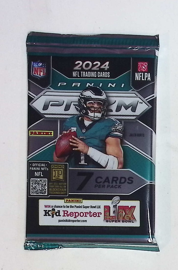 2024-25 Panini Prizm Football Cards Mega Box Pack Sports Cards Jayden Daniels: Panini Rookie Football NFL Trading & Sports Cards, Rookie Cards in This Set are Jayden Daniels, Bo Nix, Drake Maye, Marvin Harrison, Jr, JJ McCarthy, Football & Sports Cards for Sale Near Me, Silver,