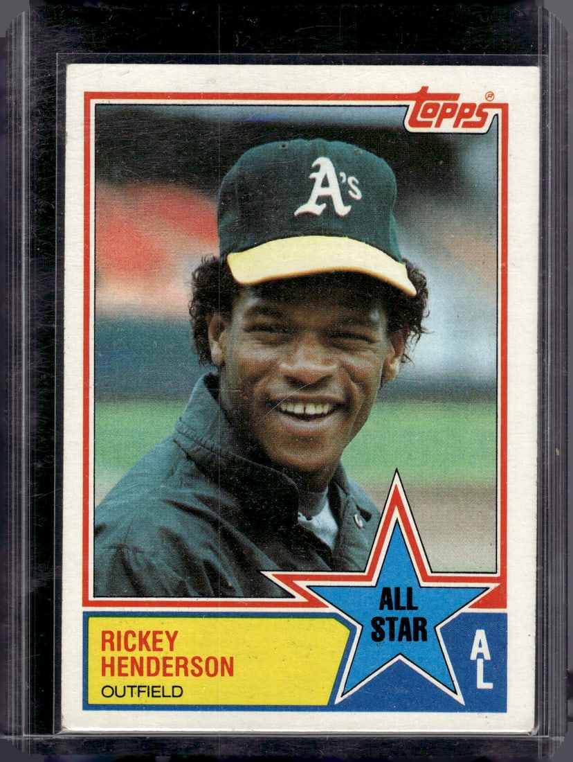 Rickey Henderson 1983 Topps #391 Oakland Athletics (1 of 2)