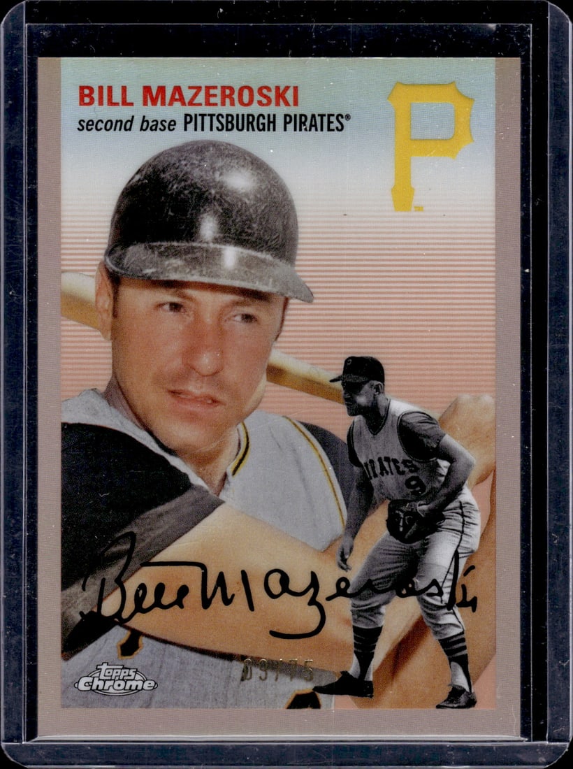 Bill Mazeroski Rose Gold 09/75 Jersey Match! 2023 Topps Chrome Platinum #455 Pirates (1 of 2)