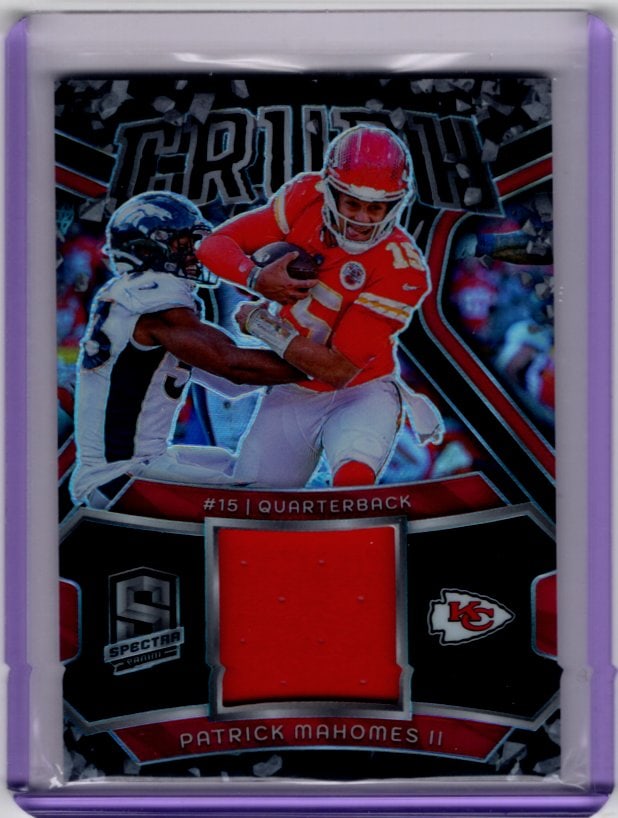 Patrick Mahomes Patch /99 2024 Panini Spectra #CRU-PMS Kansas City Chiefs (1 of 2)