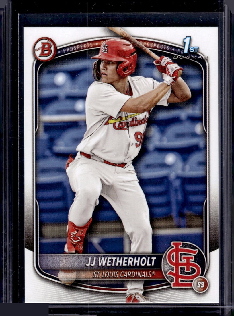 JJ Wetherholt 1st Bowman 2025 Bowman #BP-22 St. Louis Cardinals (1 of 2)