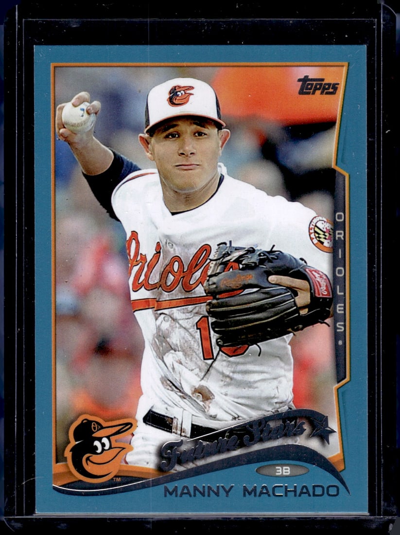 Manny Machado Future Stars Blue 2014 Topps #24 Orioles, Padres: Topps Baseball MLB Trading & Sports Cards, Sports Cards for Sale Near Me, World Series & Hall of Fame Players Memorabilia, Refractors, X-Fractors, Numbered, SP, SSP, Valuable Auction Memorabilia Lots