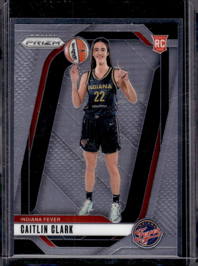 Caitlin Clark Rookie Card 2024 Panini WNBA Prizm #145 Indiana Fever: Caitlin Clark Rookie Card 2024 Panini WNBA Prizm #145 Indiana Fever